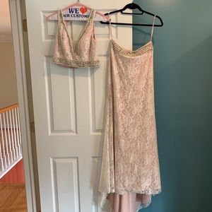 Morilee by Madeline Gardner Beaded Halter Gown